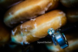 Krispy Kreme Wedding Cake Ring Shot in Richmond VA