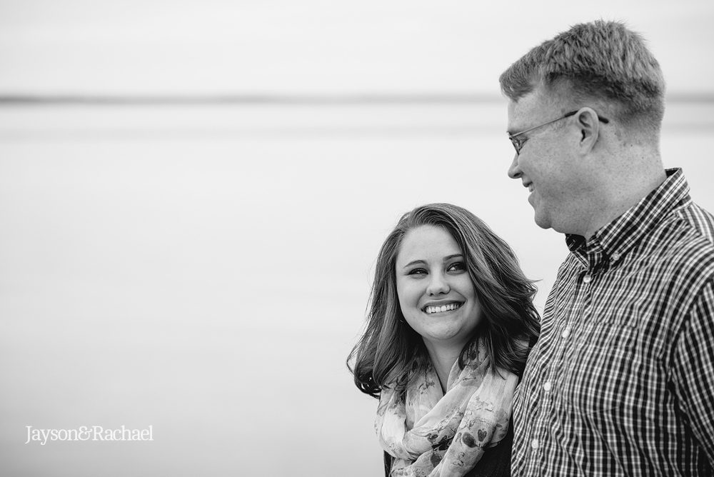 Ashley and Paul's engagement pictures on the James River in Williamsburg