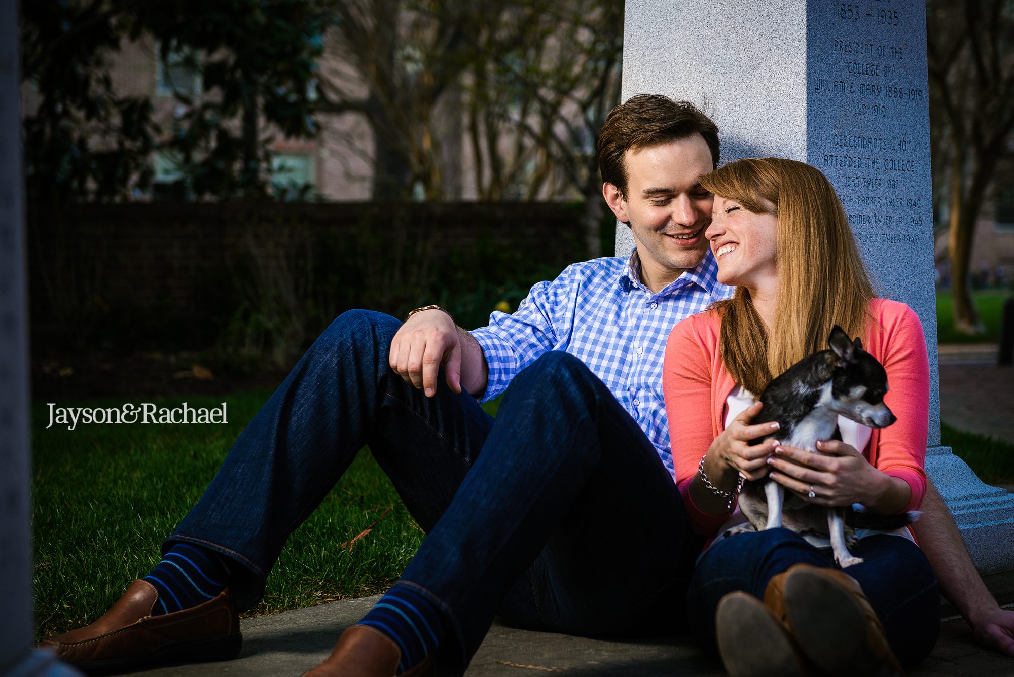 Amanda and Josh's William and Mary Engagement Session