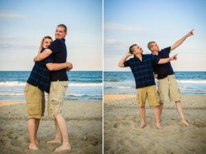 Fun family portraits in the OBX